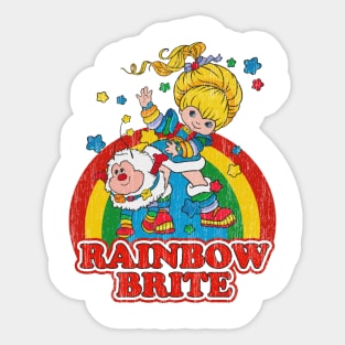 Rainbow Brite // Vintage Colorful Design Sticker